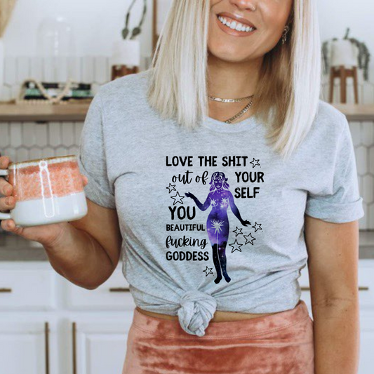 Love Yourself - Athletic Heather Bella Canvas T Shirt