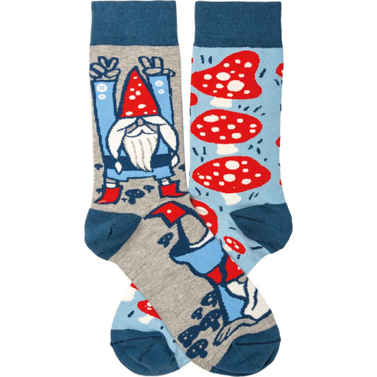 Gnomes And Mushrooms Socks