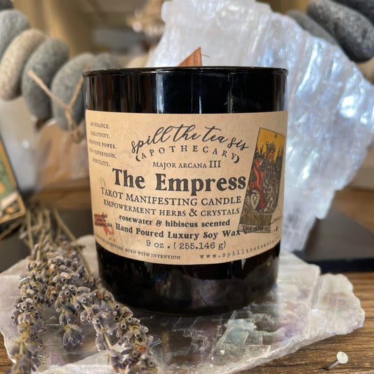 The Empress Tarot Card Intention Soy Wax Candle - 9oz