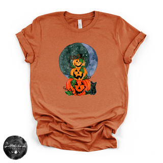 Jack O'Lantern Trio Tee | Vintage Halloween Pumpkin Graphic T-Shirt