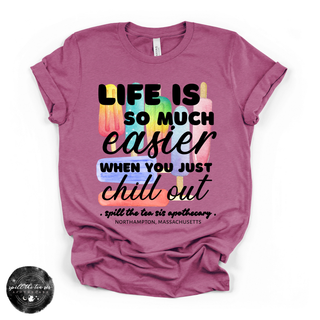 Life Is Easier When You Chill Out Popsicle Tee | Funny Summer Graphic T-Shirt