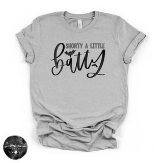 Shorty a Little Batty Tee | Cute Halloween Bat Graphic T-Shirt