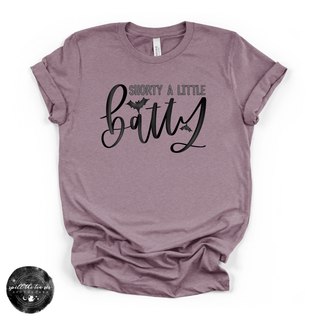 Shorty a Little Batty Tee | Cute Halloween Bat Graphic T-Shirt