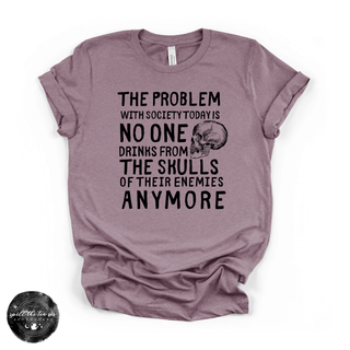 Skulls of Their Enemies Tee | Dark Nature Graphic T-Shirt {BLACK DESIGN}