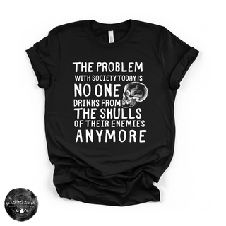 Skulls of Their Enemies Tee | Dark Nature Graphic T-Shirt {WHITE DESIGN}