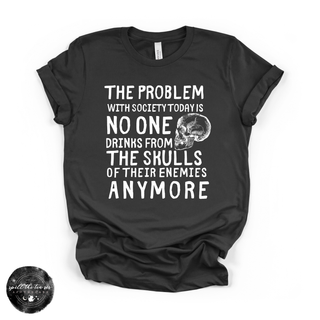 Skulls of Their Enemies Tee | Dark Nature Graphic T-Shirt {WHITE DESIGN}