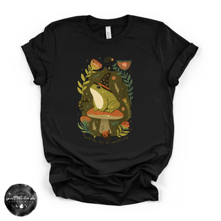 Mushroom Toad Tee | Whimsical Cottagecore Frog Graphic T-Shirt