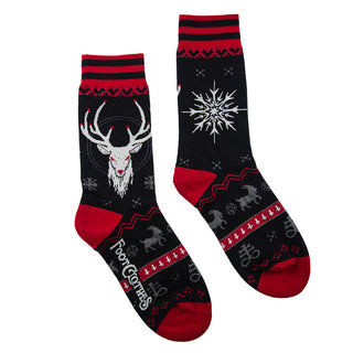 Beelzebuck Ugly Xmas Sweater Crew Socks