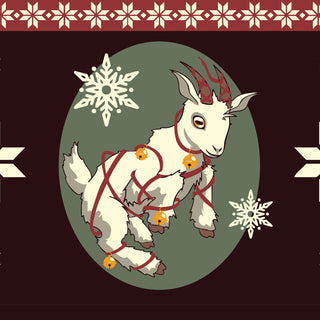 Yule Goat Crew Socks