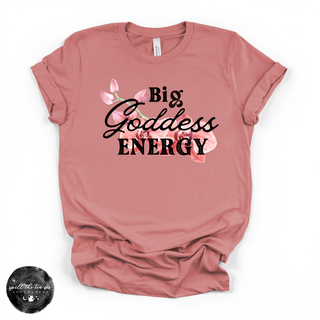 Goddess energy graphic tee Bella Canvas shirt mauve