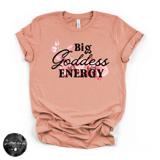 Goddess energy graphic tee Bella Canvas shirt sunset