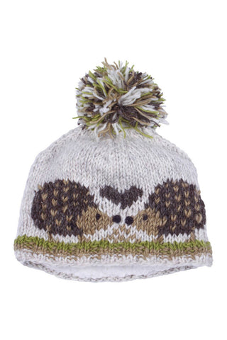 Kids Animal Bobble Hat Holly The Hedgehog: One Colour