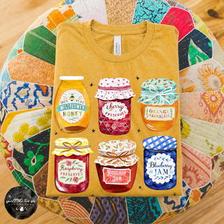 Honey & Jam Tee | Cottagecore Foodie Graphic T-Shirt