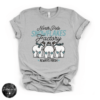 Snowflakes Factory Tee | Funny Snowman Christmas Graphic T-Shirt