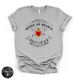 Queen of Hearts Society Tee | Romantic Gothic Graphic T-Shirt