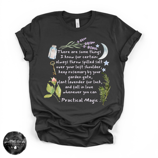 Practical Magic Quote Tee  (WHITE DESIGN) | Witchy Graphic T-Shirt