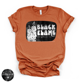Black Flame Candle Co. Tee | Spooky Halloween Candle Graphic T-Shirt