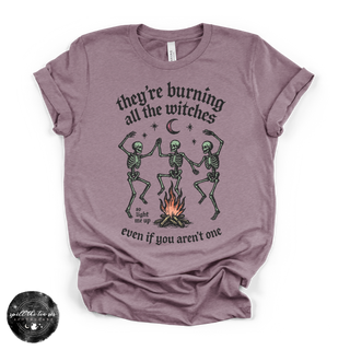 Burning the Witches Tee | Gothic Feminist Graphic T-Shirt