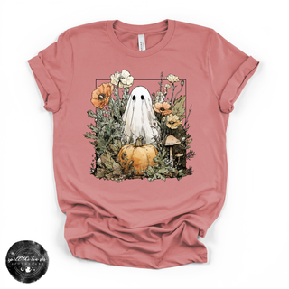 Ghostly Pumpkin Tee | Cute Spooky Halloween Graphic T-Shirt