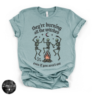 Burning the Witches Tee | Gothic Feminist Graphic T-Shirt