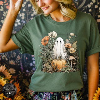 Ghostly Pumpkin Tee | Cute Spooky Halloween Graphic T-Shirt