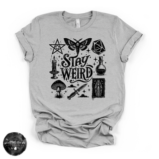 Stay Weird Tee | Alternative Graphic T-Shirt {BLACK DESIGN]
