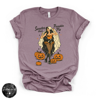 Sweeter Than Pumpkin Pie Tee | Cute Fall Pumpkin Graphic T-Shirt