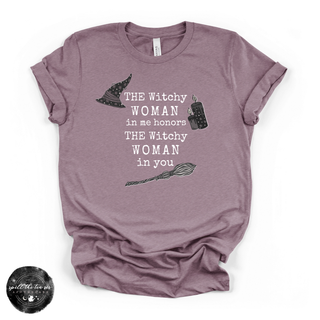 The Witchy Woman in Me White Tee ( WHITE DESIGN) | Witchy Graphic T-Shirt