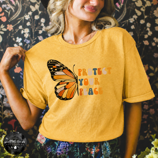 Protect Your Peace Fall Tee | Cozy Autumn Graphic T-Shirt