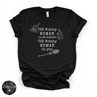 The Witchy Woman in Me White Tee ( WHITE DESIGN) | Witchy Graphic T-Shirt