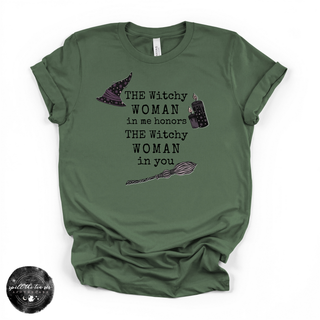 The Witchy Woman in Me Black Tee | Witchy Graphic T-Shirt