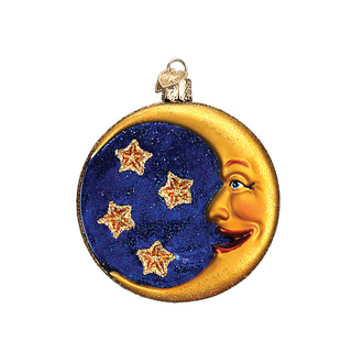 Owl In Moon Ornament