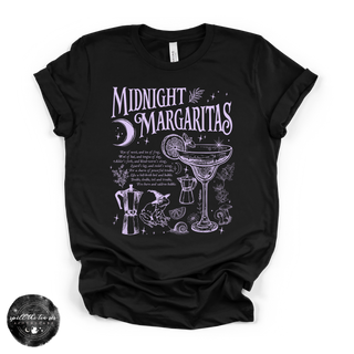 Midnight Margaritas Spell Tee | Witchy Cocktail Graphic T-Shirt