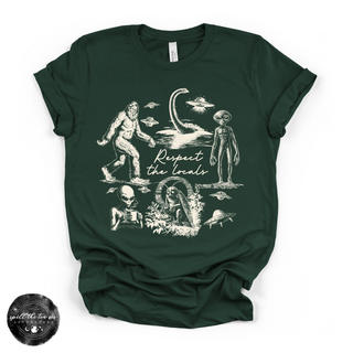 The Locals Cryptids Tee | Cryptid Graphic T-Shirt {WHITE DESIGN}
