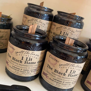 I Lit The Black Flame Manifesting Soy Wax Candle - 9oz