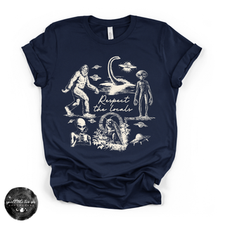 The Locals Cryptids Tee | Cryptid Graphic T-Shirt {WHITE DESIGN}