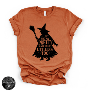 I'll Get You My Pretty Tee | Classic Witch Halloween Graphic T-Shirt