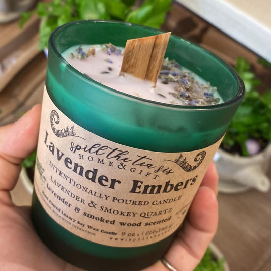 Lavender Embers Intentionally Poured Candle - 9oz