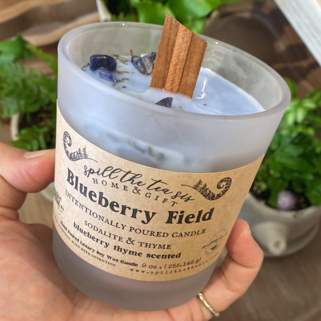 Blueberry Field Intentionally Poured Candle - 9oz