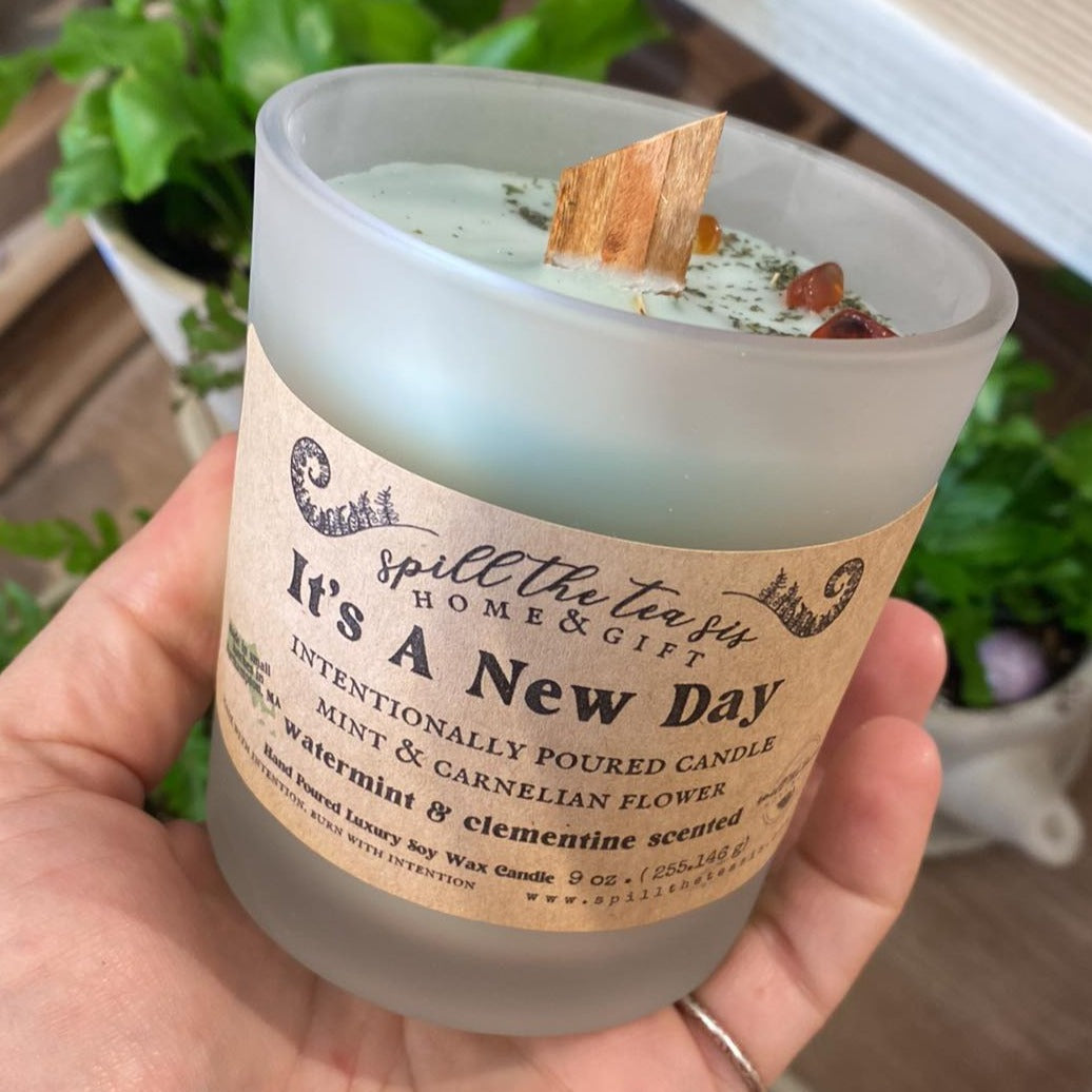 It's A New Day Intentionally Poured Candle - 9oz