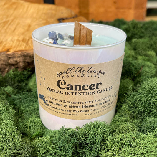 Cancer Zodiac Intention Soy Wax Candle - 9oz