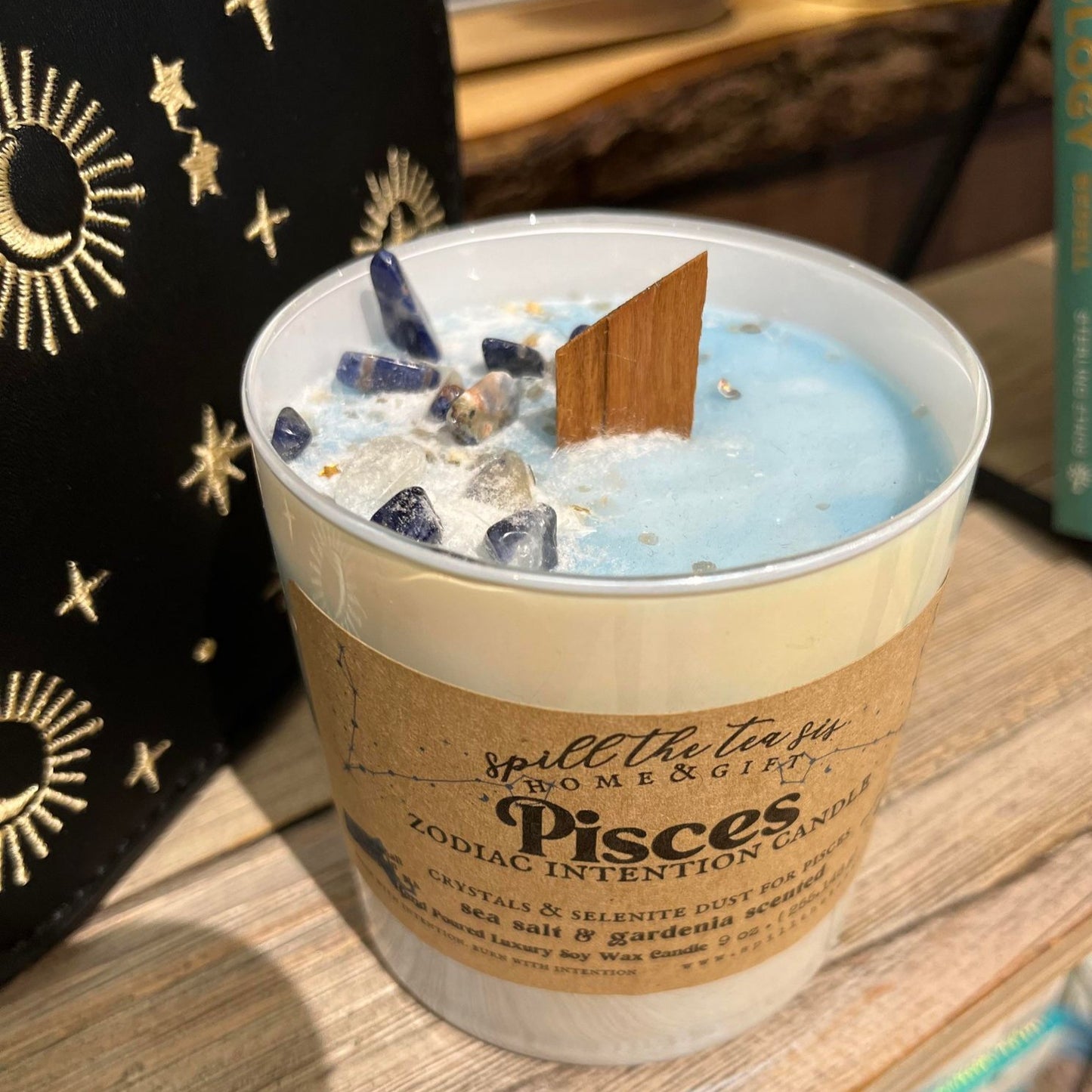 Pisces Zodiac Intention Soy Wax Candle - 9oz