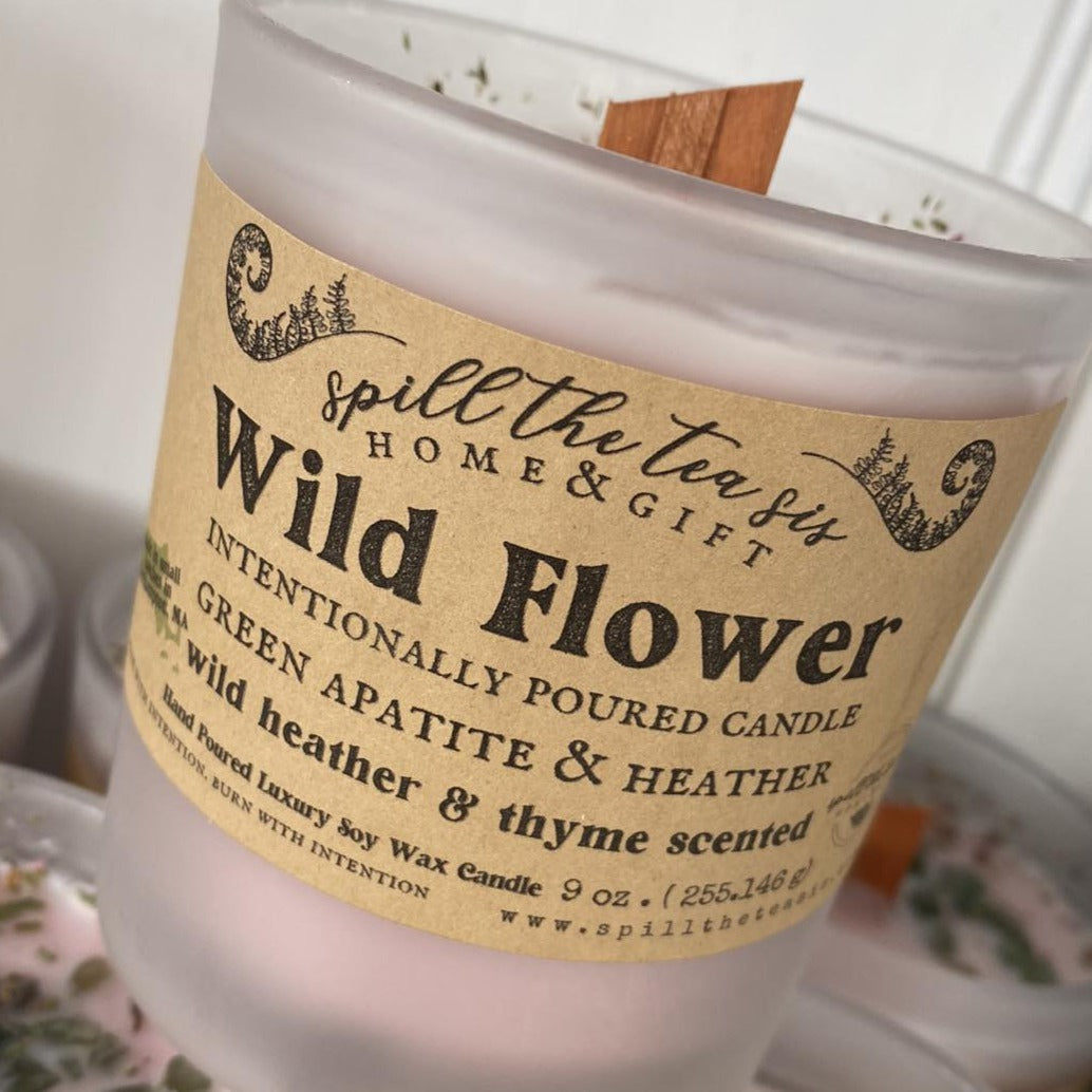 Wild Flower Manifesting Soy Wax Candle - 9oz