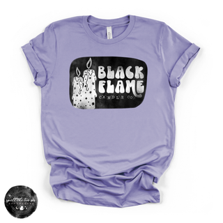 Black Flame Candle Co. Tee | Spooky Halloween Candle Graphic T-Shirt