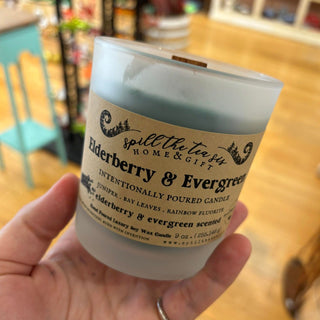 Elderberry & Evergreen Intention Soy Wax Candle - 9oz