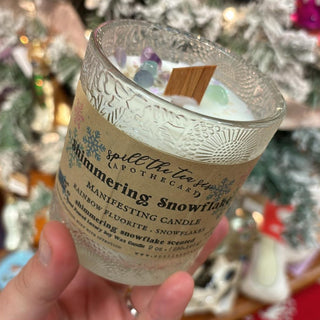 Shimmering Snowflake Intention Jar Candle - 9oz