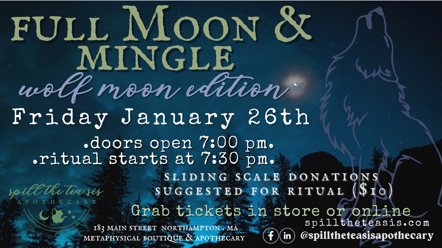 Full Moon & Mingle: Wolf Moon Edition (January 26th)
