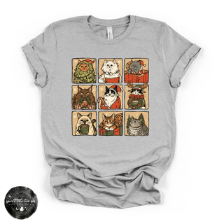Christmas Cats Tee | Cute Festive Cat Lover Graphic T-Shirt