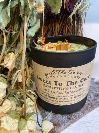 Sweet to the Core Fall Black Jar Candle - 9oz