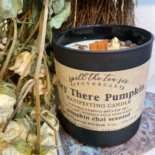 Hey There Pumpkin Fall Black Jar Candle - 9oz